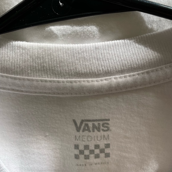 VANS- cropped white long sleeve - Picture 3 of 4
